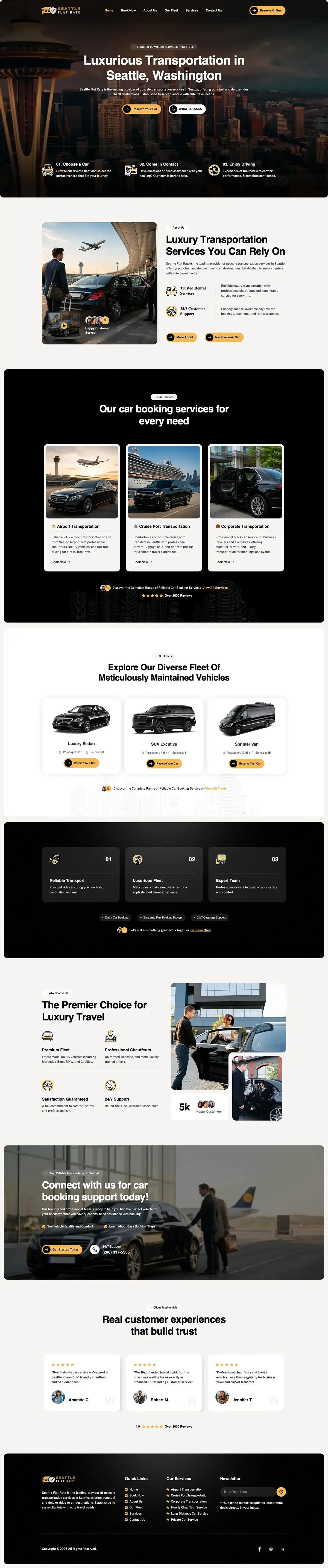 Transportation Website Design for a U.S. Business website screenshot